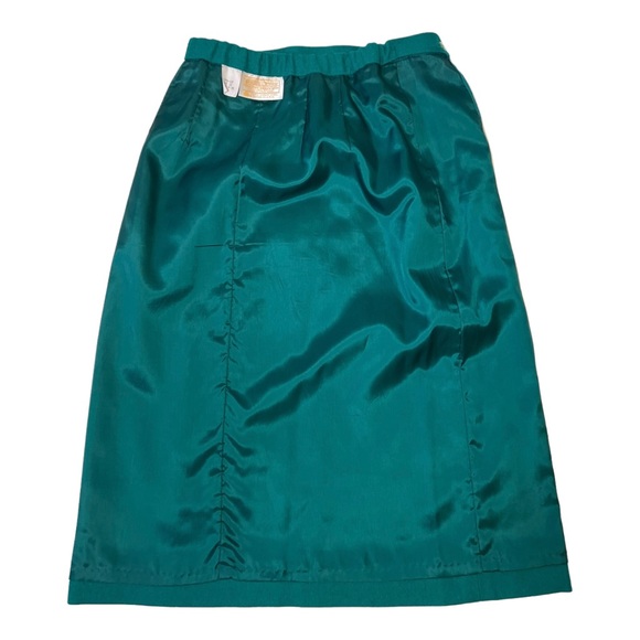 Vintage Pendleton Virgin Wool Women's Skirt Green Size 12 - Picture 12 of 13